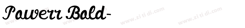 Powerr Bold字体转换